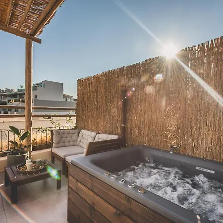 Luxury With Acropolis View Terrace And Jacuzzi - Living Stone Moonstone